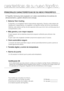 Page 22 _ características
características de su nuevo frigorífico
PRINCIPALES CARACTERÍSTICAS DE SU NEVO FRIGORÍFICO
El Frigorífico Samsung viene equipado con varias características\
 innovadoras de 
almacenamiento y gestión eficiente de la energía.
•  Sistema Twin Cooling
El frigorífico y el congelador tienen evaporadores separados. Gracias a este sistema de 
refrigeración independiente, el congelador y el frigorífico enfrí\
an de forma más eficiente.
Además, este sistema de flujo de aire separado evita que...