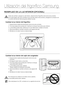 Page 28REEMPLAZO DE LA LUZ INTERIOR (OPCIONAL)
Cambiar la luz interior del frigorífico
1. Desenchufe el cable de alimentación de la toma de corriente.
2. Tire hacia abajo de la protección mientras lo empuja hacia atrás para retirarlo.
3. La bombilla puede estar caliente por lo que debe tener cuidado al tocarla.
4. Gire la bombilla en sentido contrario a las agujas del reloj.
5. Móntelo en el orden inverso al desmontaje.
Shield
Antes de cambiar cualquier luz del interior, desenchufe el frigorífico de la toma de...