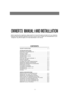 Page 2OWNER’S  MANUAL AND INSTALLATION
CONTENTS
SAFETY INSTRUCTIONS................................................................2
OPERATING INSTRUCTIONS
SETTING UP THE REFRIGERATOR ........................................................5
MAJOR FEATURES.....................................................................................5
CONTROL PANEL .......................................................................................6
TEMPERATURE CONTROL...