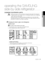 Page 35
SENSORSENSORSENSOR

WARNING
operating the SAMSUNG  
side-by-side refrigerator
Changing thE intErior Lights
Pull the power plug out of the socket before changing the interior light\
 of the refrigerator. - Otherwise, there is a risk of electric shock. If you experience diffi\
culty when changing the   light, contact your service center.Replacement bulbs for the fridge and freezer are available at most major\
 retail outlets.Use replacement bulb size E17 Maximum 30 Watts for the Fridge compartmen\
t and...