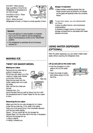 Page 8To get more space, you can disassemble  
ice maker.
 