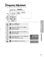 Page 63Downloaded from www.Manualslib.com manuals search engine Connecting to PC
Frequency Adjustment 
63
1
MENU
2, 3, 4
Select
2, 3, 4
…/†/œ/√
5
EXIT
Frequency Adjustment 
Used to adjust frequency when vertical lines appear on PC screen.
Before adjusting!
Set the input mode to PC.
PC
Press the MENUbutton.
The main menu is displayed.1
Press the or button to move to Setup.
The Setupmenu is displayed.
Press the  button.
2
Press the or button to move to PC, then
press the  button.
The PCmenu is displayed.3...