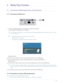 Page 58Downloaded from www.Manualslib.com manuals search engine Media Play Function4-1
4 Media Play Function
4-1 Connecting a USB Storage Device and Precautions
4-1-1. Connecting a USB Device 
1.Connect your USB storage device to the USB port on the back of the projector.
- The main page of the  menu appears.
 
The main page of  can also be opened by  pressing the [MENU] button and selecting  → →
  • Supported file systems: FAT, FAT32 (NTFS is not supported.)
•
Multi Partition is not supported.
• This projector...