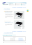 Page 28 
 
 |  Care and Maintenance | Contact SAMSUNG WORLDWIDE | Other |Authority | 
 
 
 
  
   
To clean the exterior and lens of the projector 
 
Clean the projector us ing a soft dry cloth. 
 
Do not clean the projector with flammable 
substances such as benzene, thinners or a wet 
cloth, as these ma y cause problems. 
 
Do not touch the project or with a nail or any 
other sharp objects, as  this may scratch the 
surface.  
   
To clean the interior of the projector 
 
For cleaning the interior o f the...