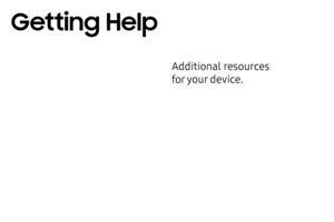 Page 252Additional resources 
for your device.
Getting Help  