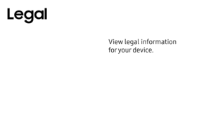 Page 258View legal information 
for your device.
Legal  