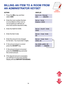 Page 97GUIDE
CONTENTS
14
BILLING AN ITEM TO A ROOM FROM
AN ADMINISTRATOR KEYSET
ACTIONDISPLAY
1. Press the BILL key and thenService Charge
select ADD.ADD      DELETE
2. Enter the room number the itemEnter Room
is to be billed to (if the room isNumber:XXXX
not occupied you will hear an
error tone and be returned to idle).
3. Enter the Staff ID CODE.Enter Staff Code
XXXX
4. Enter the Item Code.Enter Item Code
XX
5. Enter the amount to be chargedEnter Item Cost
for the item. You must enter 5 digits.$XXX.XX
6. If...