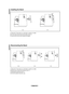 Page 85
English - 8
Installing the Stand
< 2 ><  >
	1.	Place the TV face down on a soft cloth or cushion on a table.
2.	Put the stand into the hole at the bottom of the TV.
3.	Insert screw into the hole indicated and tighten.
Disconnecting the Stand
< 2 ><  >< 4 >
	1.	Place the TV face down on a soft cloth or cushion on a table.
2.	Remove four screws from the back of the TV.
3.	Separate the stand from the TV.
4.	Cover the bottom hole with a cap.

BN68-01310A-00Eng_0709.indd   832007-07-20   ��...