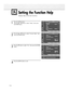 Page 1141
Press the MENU button.
Press the ▲or ▼button to select “Setup”, then press 
the ENTER button.
2 
Press the ▲or ▼button to select “Function Help”, then
press the ENTER button.
3
Press the ▼button to select “On”, then press the ENTER
button.
4 
Press the MENU button to exit.
Setting the Function Help
Displays help on the menu functions.
114
…More
Energy Saving  : Standard
Screen Burn Protection
PC
Function Help : Off
SetupTV
MoveEnterReturn
…More
Energy Saving  : Standard
Screen Burn Protection
PC...