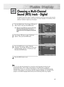 Page 6969
Choosing a Multi-Channel 
Sound (MTS) track - Digital 
The digital-TV transmission system is capable of simultaneous transmission of many audio tracks (for
example, simultaneous translations of the program into foreign languages). The availability of these
additional “multitracks” depends upon the program.
1
Press the MENU button. Press the ▲or ▼button to
select “Sound”, then press the ENTER button.
2
Press the ▲or ▼button to select “Multi-Track
Options”, then press the ENTER button.
3
Press the ENTER...