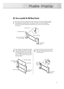 Page 111 
The wall mount comes packaged in 3 parts. These parts must be assembled together.
Please tighten the captive screw in the direction of the arrow after assembling 
the bracket. Install the Wall Mount Bracket after the screws are securely inserted 
into the wall.
2 
After installing the Wall Mount  Bracket,
assemble the support bars and hinges 
(as illustrated) using screws provided. 
(12 screws(
@) are provided. For safety
reasons, make sure all 12 screws are 
firmly attached.)
11
How to assemble the...