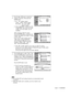 Page 33English - 33
4
Press the …or †button to select the
Antenna connection, then press the
ENTER button.
When selecting Cable TV system:
Press the ENTER button to start the auto
program. By default, the cable TV system
is set to “STD”.
If you want to select another type of 
cable system, press the œbutton 
and use the …or †button to select
Analog or Digital “STD”, “HRC” or 
“IRC”. Press the ENTER button.
5
Press the √button to select “Start”, then
press the ENTER button to start the auto
program. The TV...