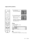 Page 71English - 71
Swapping the Sub (PIP) Picture and Main Picture
1
Press the MENU button.
Press the 
œor √button to select
“PIP”, then press the ENTER button.
2
Press the …or †button to select
“Swap”, then press the ENTER 
button.
The sub picture appears as the main
picture, and vice versa.
Select “Return” by pressing the 
…or † button, then press the ENTER
button to return to the previous menu.
Press the EXIT button to exit.
NOTES
•PIP is only available in RF (TV) mode.
•The PIP swap function is only...