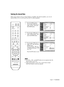 Page 79English - 79
Selecting the Internal Mute
When using a device such as a Home Theater or Amplifier with external speakers, you can set
Internal Mute to On to cut off sound from the TV’s internal speakers.
1
Press the MENU button.
Press the …or †button to
select “Sound”, then press
the ENTER button.
2
Press the …or †button to
select “Internal Mute”, then
press the ENTER button.
3
Press the …or †button to
select “On”, then press the
ENTER button.
Pressing the …or †button
will alternate between “Off”
and...