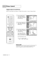 Page 70Picture Control
English - 70
Changing the Channel of the Sub (PIP) Picture
After you set the signal source (antenna or cable) of the sub picture, it is easy to change channels.
1
Press the MENU button.
Press the …or †button to
select “Picture”, then press
the ENTER button.
2
Press the …or †button to
select “PIP”, then press the
ENTER button.
3
Press the …or †button to
select “Channel”, then press
the ENTER button.
Press the …or †button to
select a channel you want,
then press the ENTER button.
Press the...