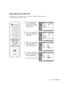 Page 69English - 69
Selecting a Signal Source (Air or Cable) for PIP
If the PIP source is TV while PIP is On, you can select a different broadcasting source 
for the PIP picture from the main picture.
1
Press the MENU button.
Press the …or †button to
select “Picture”, then press
the ENTER button.
2
Press the …or †button to
select “PIP”, then press the
ENTER button.
3
Press the …or †button to
select “Air/CATV”, then
press the ENTER button.
4
Press the …or †button to
select “Air” or “Cable”, then
press the ENTER...