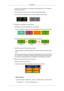 Page 113• Avoid 
using a combination of characters and background color with large dif-
ference in luminance.
Avoid using Grey colors, which can cause Image retention easily.
Avoid: Colors with big difference in luminance (Black & White, Grey)Change the characters color periodically
• Use Bright colors with little difference in luminance.
- Cycle : Change the characters color and background color every 30 minutes • Every 30 minutes, change the characters with movement.
• Have the images and logo cycle...