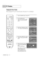 Page 136PC Display
English - 136
Changing the Picture Position
After connecting the TV to your PC, adjust the position of the picture if it is not well-aligned.
1
Press the SOURCE button to select “PC”.
2
Press the MENU button.
Press the 
œor √button to select
“Setup”, then press the ENTER 
button.
3
Press the …or †button to select
“PC”, then press the ENTER button.
4
Press the …or †button to select
“Position”, then press the ENTER 
button.
5
Adjust the position of picture
by pressing the 
…/†/œ/√
button.
Press...