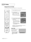 Page 138PC Display
English - 138
Changing the Picture Size (PC Mode)
You can select the picture size which best corresponds to your viewing requirements.
1
Press the SOURCE button to select “PC”.
2
Press the MENU button. 
Press the 
œor √button to select
“Picture”, then press the ENTER 
button.
Press the 
…or †button to select
“Size”, then press the ENTER button.
3
Press the …or †button to select the
screen format you want, then press
the ENTER button.
Select “Return” by pressing the 
…or † button, then press...