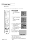 Page 60Picture Control
English - 60
Picture Control
You can select the type of picture which best corresponds to your viewing requirements.
Changing the Picture Standard
1
Press the MENU button. 
Press the 
œor √button to select
“Picture”, then press the ENTER 
button.
2
Press the …or †button to select
“Mode”, then press the ENTER 
button.
Press the 
…or †button again to
select “Mode”, then press the 
ENTER button.
3
Press the …or †button to select the
desired picture mode (Dynamic,
Standard, Movie, or Custom),...