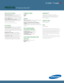 Page 2SPECIFICATIONS 
600Hz subf ield mot ion: delivers outstanding 
colorful images free of mot ion blurr ing, 
max imizes black level and opt imizes br ightness.
Built-in digital tuner:  no external box needed.
E xceeds ENERGY STAR® standards: PDP Energy 
sav ing, up to 43% less than our similar 2009 
Plasma T V in standard mode. 
See w w w.energystar.gov for more detai ls.
FE AT URES
C lear Image Panel: Samsung's new single-f ilter 
clear panel design eliminates the off-angle 
ref lections that cause...