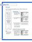 Page 34Picture Control
You can use the on-screen menus to change the “Contrast”, “Brightness”, “Sharpness”, “Color”
and “Tint” according to personal preference. (Alternatively, you can use one of the automatic
settings. See next page.)
Operation
English - 34
Customizing the Picture
1
Press the MENU button.
Press the 
…or †button to
select “Picture”, then press
the ENTER button.
2
Press the ENTER button to
select “Mode”.
3
Press the …or †button to
select a particular item, then
press the ENTER button.
Press the...