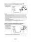 Page 90
Español - 15

Conexión a un reproductor de DVD/decodificador a través de DVI
Esta conexión sólo se puede realizar si hay una toma de salida de DVI en el dispositivo externo.
1  Conecte un cable de HDMI/DVI o un adaptador de DVI-HDMI entre la toma HDMI2/DVI IN del televisor 
y la toma DVI OUT del reproductor 
de DVD/decodificador.
2  Conecte cables de audio entre las tomas DVI IN [L-AUDIO-R] del 
televisor y las tomas AUDIO OUT 
del reproductor DVD/decodificador.
➢ Cada reproductor de DVD o decodificador...