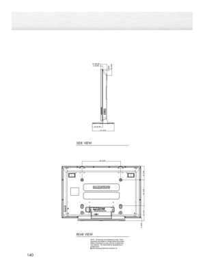 Page 140140
SIDE VIEW
REAR VIEW
BN68-00991B-01Eng(132~143)  2/17/06  2:03 PM  Page 140 