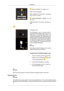 Page 14 BNC OUT [R/PR, G/Y, B/PB, H, V]
(BNC Terminal (Output))
BNC  (Analog  PC)  Connection:  connecting
the R, G, B, H, V ports.
  BNC/COMPONENT  IN[R/PR,  G/Y,  B/
PB, H, V]
(BNC/Component  Connection  Terminal  (In-
put))  
Kensington Lock
The  Kensington  Lock  is  a  device  used  to
physically  fix  the  system  when  using  it  in  a
public  place.  The  locking  device  has  to  be
purchased separately. The appearance and
locking  method  may  differ  from  the  illustra-
tion depending on the...