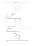 Page 23A -
PDP Display
B - Wall Bracket
C - Wall
Wall Bracket Angle Adjustment Adjust the bracket angle to -2° before installing it on the wall. 1. Fix the product to the wall bracket.
2. Hold 
the  product  at  the  top  in  the  center  and  pull  it  forward  (direction  of  the  arrow)  to
adjust the angle.  Note
You can adjust the bracket angle between -2° and 15°. Make sure to use the top center, and not the left or the right side of the product to adjust the
angle. Introduction 