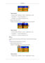 Page 95- Select method
•
Instruction Guide : OSD Menu -> Set Up -> Safety Screen -> Pixel
• Time Interval : 1 ~ 10 hours ( Recommend : 1 )
• Time Period : 10 ~ 50 second ( Recommend : 50 )
• Apply the Screen Bar function - Symptom: Horizontal / Vertical Bar with Black Color move up and down. - Select method
•

Instruction Guide : OSD Menu -> Set Up -> Safety Screen -> Bar
• Time Interval : 1 ~ 10 hours ( Recommend : 1 )
• Time Period : 10 ~ 50 second ( Recommend : 50 )  Note
(  

Please check CD's User...