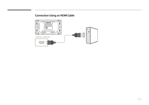 Page 4646
Connection Using an HDMI Cable
HDMI IN 1, HDMI IN 2    