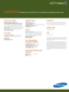 Page 26 / LED 6000
SPECIFICATIONS   
4 0,000:1 dynamic contrast rat io
HD-Grade 1920 (H) x 1080 (V) pixel resolut ion: 
High-resolut ion pixel density is combined w ith 
a built-in image scaler to hand le inputs from a 
var iety of digital and analog audio/v ideo sources.
Response t ime: A fast 6ms response time minimizes 
blurr ing of fast mot ion in sports programs. 
P iano Key Black cabinet
FE AT uRES
Energy Star® Compliant: It reduces energy  
consumpt ion by up to 25% compared w ith  
standard T Vs.
 
Sw...