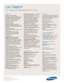 Page 2Samsung Electronics America, Inc.
105 Challenger Road
Ridgefield Park, NJ 07660-0511
Tel (201) 229-4000 • 1-800-SAMSUNG
www.samsung.com
LN-T4681F  
46 1080p HDTV with Integrated ATSC Tuner
Features
Widescreen Aspect Ratio
HD-Grade 1920 (H) x 1080 (V) pixel
resolution:
High resolution pixel density
with built-in image scaler to handle
inputs from a variety of digital and 
analog audio/ video sources.
LED Motion Plus™
Super clear panel
Wide Color Gamut CCFL (Cold
Cathode Fluorescent Lamp):
Provides
colors...