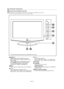 Page 5English-3
Viewing the Control Panel 
SOURCE Toggles between all the available input sources
(TV, AV1, AV2, S-Video1, S-Video2, Component, PC,
HDMI1, HDMI2). 
In the on-screen menu, use this button as you would
use the 
ENTER button on the remote control.26 inch model supports TV, AV, S-Video, 
Component, PC, HDMI1, and HDMI2 only.
MENUPress to see an on-screen menu of your TV’s features.
Press to decrease or increase the volume.
In the on-screen menu, use the  buttons as you
would use the 
and buttons...