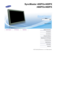 Page 1 Install Programs PDF Manuals RegistrationSafety Instructions
Introduction
Connections
Using the Software
Adjusting the LCD Display
Troubleshooting
Specifications
Information
Appendix
 © 2007 Samsung Electronics Co., Ltd. All rights reserved.
Model
Select Language
SyncMaster 400PXn/400PX                    /4 60PXn/4 60PX 