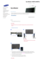 Page 39Select Language Main Page
Model
The color and appearance of the product may vary depending on the model, and the product specifications are 
subject to change without prior notice for reasons of performance enhancement. 
Connections 
Installing the Stand KIT
 
 
Note
• Only the supplied bolts should be used.
 
Caution
Samsung Electronics will not be responsible for damages caused by using a base other than those 
specified. 
 
Installing the Semi Stand 
 
Left stand Right stand 
Caution
Make sure to...