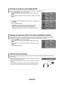 Page 228
Español - 
Reajuste de valores de sonido a los valores predefinidos de fábrica
.  
Pulse el botón mEnU para ver el menú en pantalla. Pulse	los	botón	 ▲	o	▼	 para	 seleccionar	 “Sonido”	y,	después,	 pulse	el	botón	EntEr.
. 	
Pulse	 los	botón	 ▲	o	▼	 para	 seleccionar	 “Reiniciar”	y,	después,	 pulse	el	botón	EntEr.
    Pulse el botón ExIt para salir.
Si	Modo	Juego	está	activado,	la	función	Reiniciar	sonido	se	activa	(Consulte	la	página	52).	Si,	tras	configurar	el	ecualizador,...