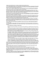 Page 82English - 80
TERMS AND CONDITIONS FOR COPYING, DISTRIBUTION AND MODIFICATION
0. This License Agreement applies to any software library or other program which contains a notice placed by the copyright 
holder or other authorized party saying it may be distributed under the \
terms of this Lesser General Public License (also 
called “this License”). Each licensee is addressed as “you”\
.
A “library” means a collection of software functions and/or data pr\
epared so as to be conveniently linked with...