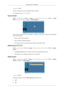 Page 154→  ,  → ENTER
Sets how many parts the screen should be divided vertically.
Five adjustment levels: 1, 2, 3, 4, and 5.
Screen Divider MENU → 
 → → →   ENTER  →  [Setup ] →  → → →  →   →   →   ENTER  →  [Video
Wall  ]→ 
 →  →  →  → ENTER → [ Screen Divider]
The screen can be divided into several images. A number of screens can be selected with a different
layout when dividing.
• Select a mode in Screen Divider.
• Select a display in Display Selection.
• The selection will be set up by pressing a number in...