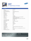 Page 2323T
32 Digital/Analog LCD Display
© 2004 Samsung Electronics America, Inc. Specifications and design are subject to change without notice.
Non-metric weights and measurements are approximate. All brand, product, service names and logos are
trademarks and/or registered trademarks of their respective manufacturers and companies. 
Product Support
1-800-SAMSUNGwww.samsungusa.com/monitor Product Information
1-866-542-7214
Specifications
Panel a-si TFT/PVA
Viewable Size  32
Native Resolution (Optimum)  1280 x...