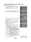 Page 53
English - 
The	Digital	 Captions	 function	operates	 on	digital	 channels.
. Press	 the	mEnu 	button	 to	display	 the	menu.	
	 	 Press	 the	▲	or	▼	 buttons	 to	select	 “Setup”,	 then	press	 the	EntEr 	button.
.  Press	 the	▲	or	▼	 buttons	 to	select	 “Caption”,	 then	press	 the	EntEr 	button.
.  Press	 the	EntEr 	button	 to	select	 “Caption”.
	
	 	 Press	 the	▲	or	▼	 buttons	 to	select	 “On”,	then	press	 the	EntEr 	button.
 
.  Press	 the	▲	or	▼	 buttons	 to	select...