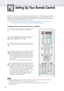 Page 3232
Setting Up Your Remote Control
This PDPs remote control can operate almost any VCR, Cable box or DVD. After it has been set up
properly, your remote control can operate in five different modes: TV , VCR, CATV, DVD, or STB. 
Pressing the corresponding button on the remote control allows you to switch between these modes,
and control whichever piece of equipment you choose.
Notes :
●The remote control may not be compatible with all DVD Players, VCRs, Cable boxes.   
●The remote control can only operate...