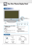 Page 6Front Panel
Your New Plasma Display Panel
6
ŒSOURCE (TV, AV1, AV2, S-VIDEO, COMPONENT1, 
COMPONENT2, and DVI) 
External input selection.
´MENUMenu display.
ˇ-VOL+
Volume adjustment. Also used to select or adjust 
items on the on-screen menu.
¨CHChannel selection. Also used to move up or down 
in the on-screen menu.
ˆConfirm your choice (Store or Enter).
ØPress to turn the PDP on and off.
Power Indicator- Power Off : Blue
- Power On : Off
∏Remote Control Signal ReceiverAim the remote control towards this...