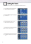 Page 7272
Setting the Timers
This PDP can be set to turn on or off automatically at specific times that you choose. 
Before using the timers, you must set the PDP’s clock, as described previously.
1
Press the MENU button. Press the ▲or ▼button to
select “Setup”, then press the ENTER button.
2 
Press the ▲or ▼button to select “Time”, then press
the ENTER button.
3
Press the ▲or ▼button to select “On Timer”. 
Press the ENTER button to select “Hour”, then press 
the ▲or ▼button to select correct hour.
4
Press the...