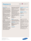 Page 2Samsung Electronics America, Inc.
105 Challenger Road
Ridgefield Park, NJ 07660-0511
Tel (201) 229-4000 • 1-800-SAMSUNG
www.samsung.com
Specifications
ACE Silhouette editor(false contour 
reduction) delivers clear images without 
contour lines.
100,000:1 dynamic contrast ratio.Tw o
of the most important factors in overall
picture quality, contrast and brightness,
achieve new heights in these latest gener-
ation plasma panels. Together with the
DNIe proprietary circuitry, Samsung’s new
plasma TV’s give...