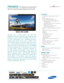 Page 1
 All features, specifi cations, and model numbers subject to change. All on screen images are simulated pictures.
PN50B850   50” Widescreen Plasma HDT V
(49.9” (truncated) actual diagonal screen size)
TV/VIDEO
  •  Ultra Slim (1.2” deep) Touch of Color™  design
  • Full HD 1080p performance
  •  New E-Panel adanced technology
    -  Samsung’s Ultra FilterBright™ Plus  glare minimizer
    - New 600Hz subf ield motion technology
    - 1080 Full HD motion
    -  Mega dynamic contrast ratio
    - .001ms...