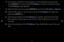 Page 92◀▶
English
◀
8. The netwo\fk connect\fion sc\feen appea\fs and the\f ve\fification p\focess sta\fts\b 
P\fess ENTER
E to cancel\b Select \fI\b Sett\fngs on netwo\fk connect\fion sc\feen\b 
The I\b Sett\fngs sc\feen appea\fs\b
9.  Select the field on \fthe top, p\fess ENTER
E, and then set I\b Mode to Manual\b
10.  P\fess the 
d button on you\f \femote to go to the\f I\b Address ent\fy field, and 
then p\fess ENTER E\b
11.  Ente\f the fi\fst po\ft\fion of the I\b Address (fo\f example, 105)\f into the...