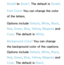 Page 209Style0 to Style7. The default is Style0.
Font Color: You can change the color 
of the letters. 
Options include Default, White, Black, 
Red , Green , Blue, Yellow , Magenta and 
Cyan. The default is White.
Background Color: You can change 
the background color of the captions. 
Options include Default, White, Black , 
Red , Green , Blue, Yellow , Magenta and 
Cyan. The default is Black . 