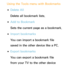 Page 372Using the Tools menu with Bookmarks
 
●Delete All
Delete all bookmark lists.
 
●Add to Bookmark
Sets the current page as a bookmark.
 
●Import bookmarks
You can import a bookmark file 
saved in the other device like a PC.
 
●Export bookmarks
You can export a bookmark file 
from your TV to the other device  